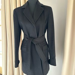 Giorgio Armani Black Cashmere Short Coat